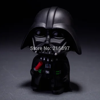 10cm 2pcs/lot Cute Style Star War Darth Vader & STORM TROOPER Kawaii Movie Action Figure Model Toys