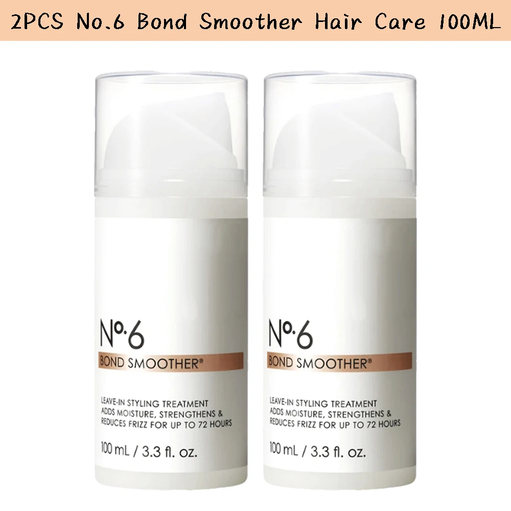 

2PCS No.6 Bond Smoother 100ml Haircare 72-hours Improve Burrs Curly Hair Hydrating Moisturizing Nourishing Smooth Not-irritable