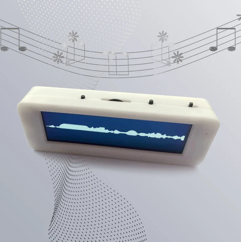 3.1 "Pollici Oled Music Spectrum Display Analyzer Mp3 Car Amp Audio Indicatore Di Livello Rhythm Spectrum Vu Meter W Clcok Temperature