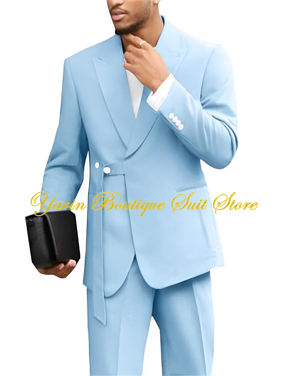 Men's Wedding Tuxedo Blazer Elegant Men's Suit 2 Piece Jacket Pants Formal Party Dress for Men