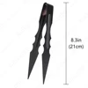 Black Hookah Shisha Charcoal  Metal Tongs Sheesha Chicha Narguile Chicha Water Pipe Tweezers Gadgets Hookah Accessories 6