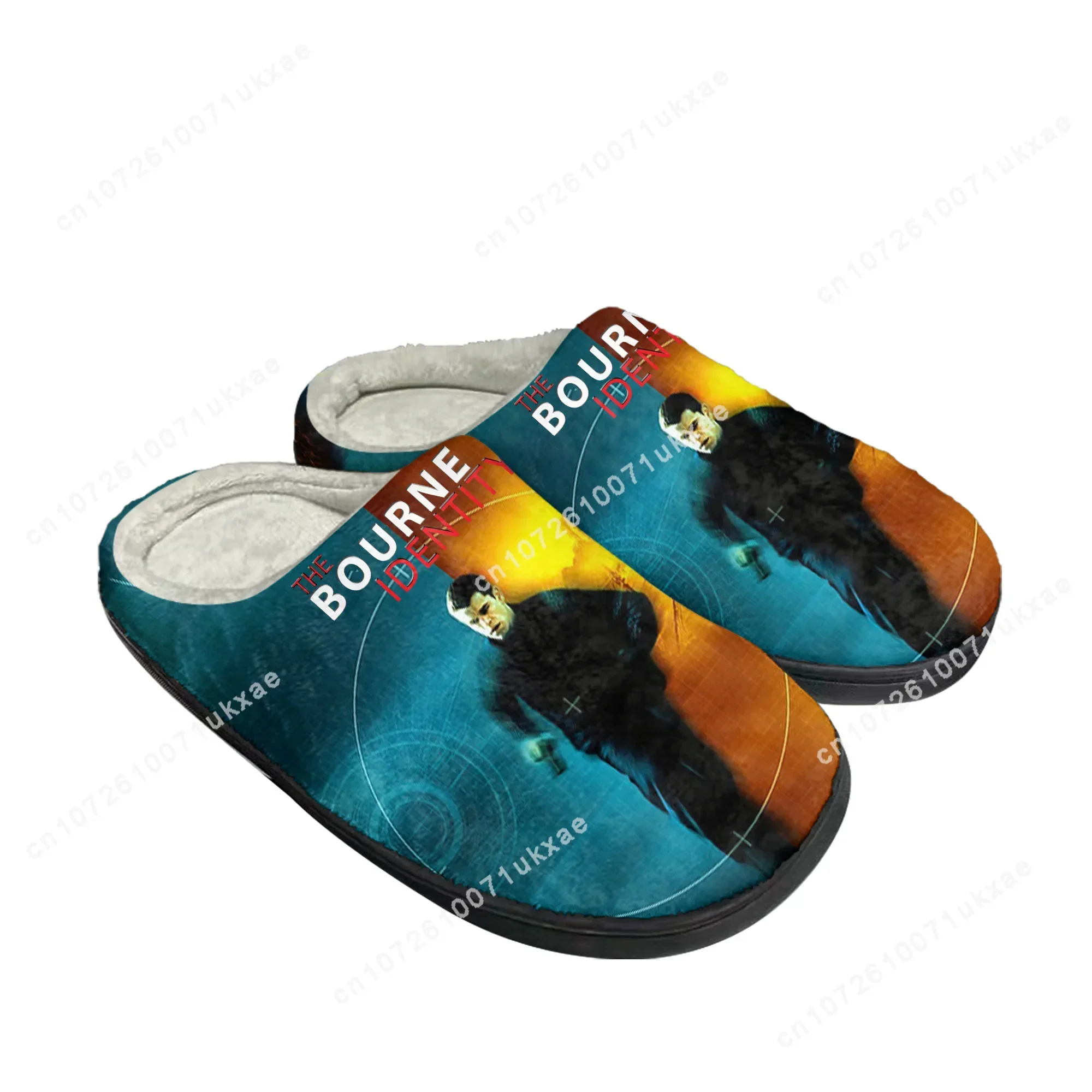 Bourne Identity Home Cotton Slippers Mens Womens Matt Damon Plush Bedroom Casual Keep Warm Shoes Thermal Slipper Customized Shoe