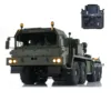 Gifts 1/14 SLT56 RC Transport Tractor Truck  Radio Control Vehicle Cars Light Sound Winch Openable Door Finished Toys TH24202 2