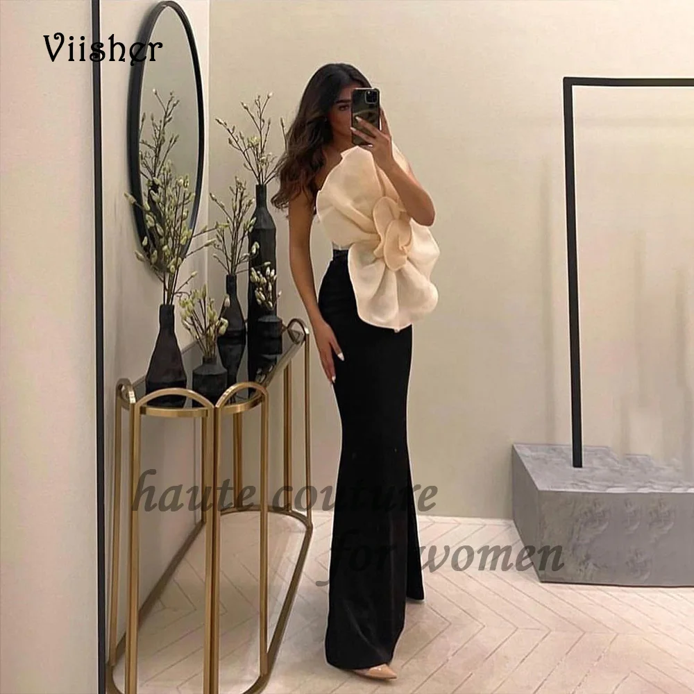 

Арабский Дубайский бал русалок платье цветы элегантные вечерние платья без бретелек дама - буксировщица официальное платье