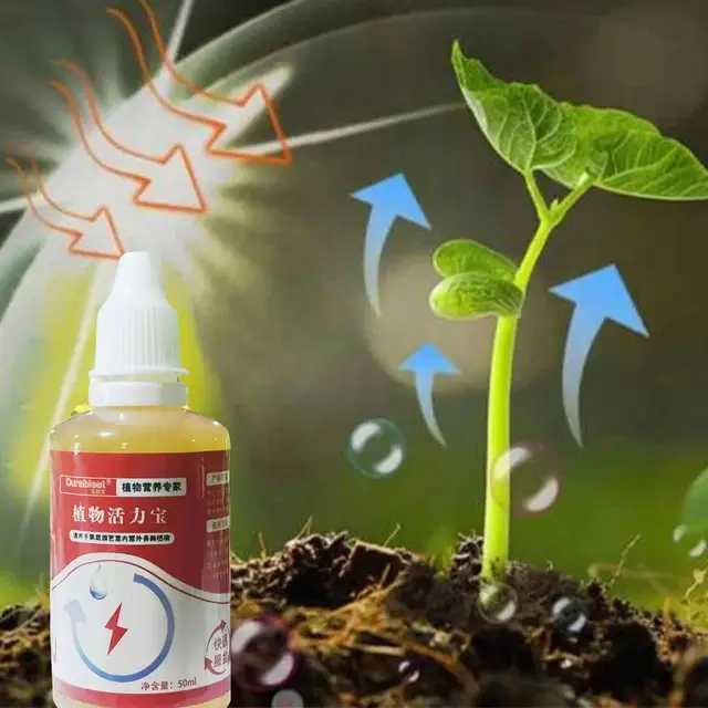 Növénynövekedés -Fokozó Kiegészítő Folyékony Növényi Növekedés Tápanyagoldata Új Növények Növényeket Termesztenek Néhány Virághoz. - Image 5
