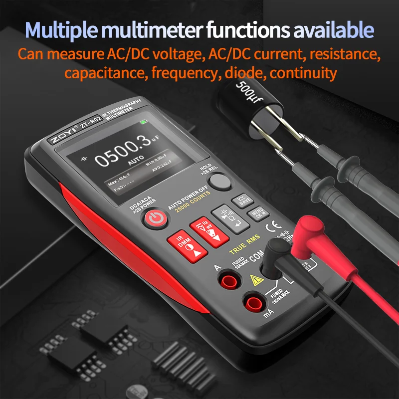 ZOYI 전문가용 열화상 카메라(-20550) ℃ 240x240 픽셀 렌즈를 장착하여 열화상 이미징 R02를 구축하는 데 적합합니다.