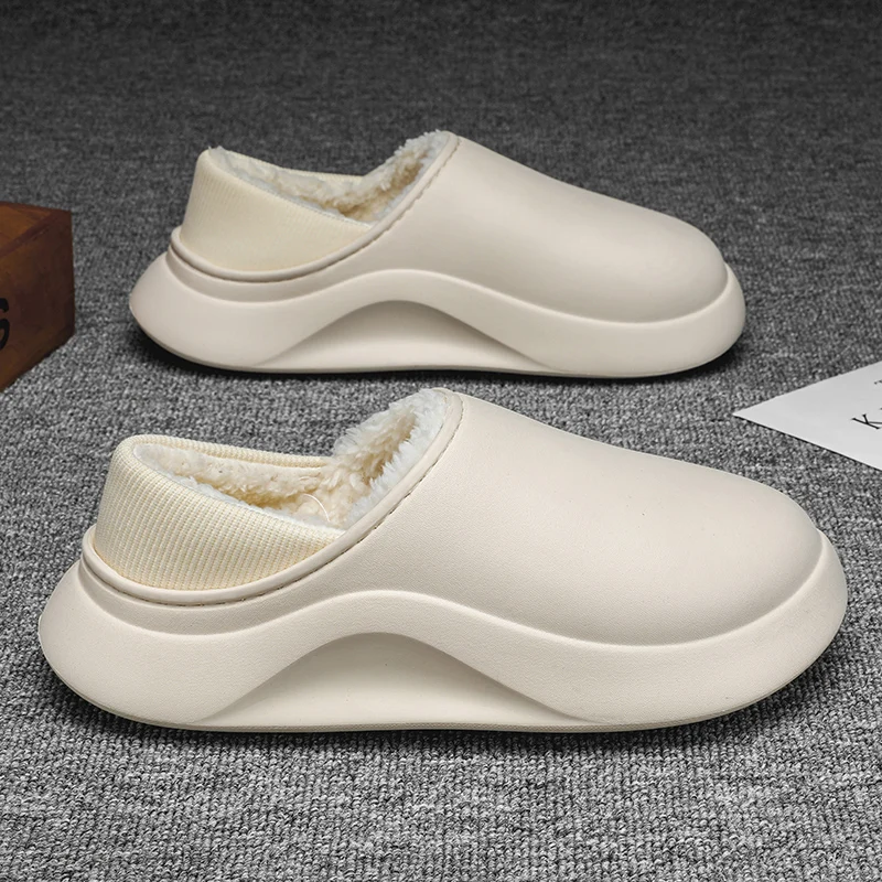 Men's Winter Cotton Slippers Casual Comfortable Shoes For Home Mans New Fashion Outside Unique Design Mens Slipper Keep Warm soft slippers men shoes