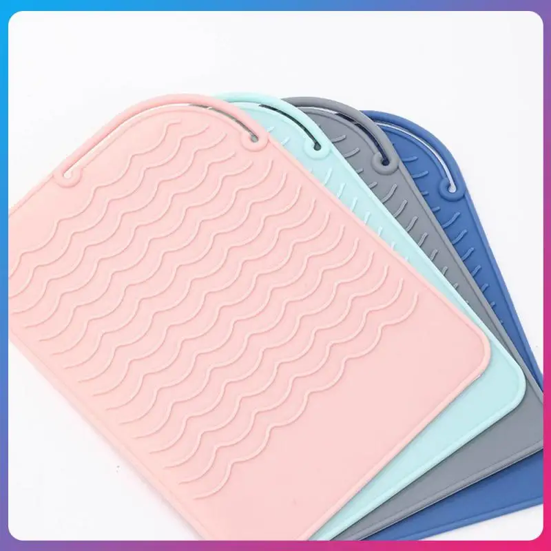 Silicone Heat Resistant Mat Pouch for Curling Iron Hair Professional Styling Tool Anti-heat Mats for Hair Straightener Curling