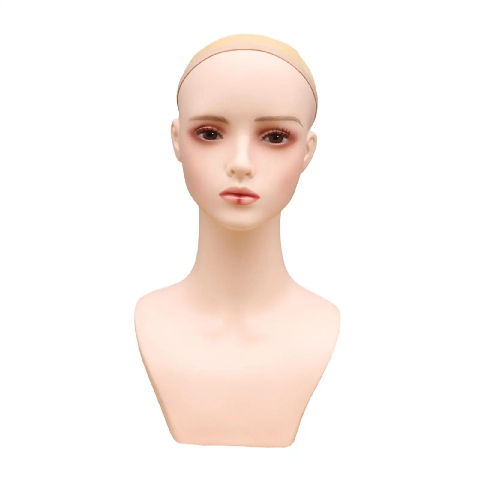현실적인 여성 마네킹 머리, 다목적 내구성 가발, 거치대 가발 디스플레이