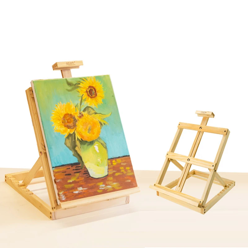 Adjustable Tabletop Wooden Easel Stand Sketch Easel accessories Studio H-Frame for Artist Painting Easel Drawing Art Supplies