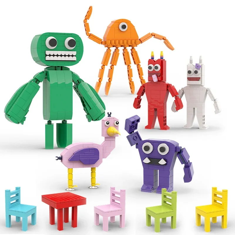 

MOC For Garten of BanBan All Members Figures Building Blocks Set Horror Game Captain Opila Bird Jumbo Josh Bricks Kids Toys Gift