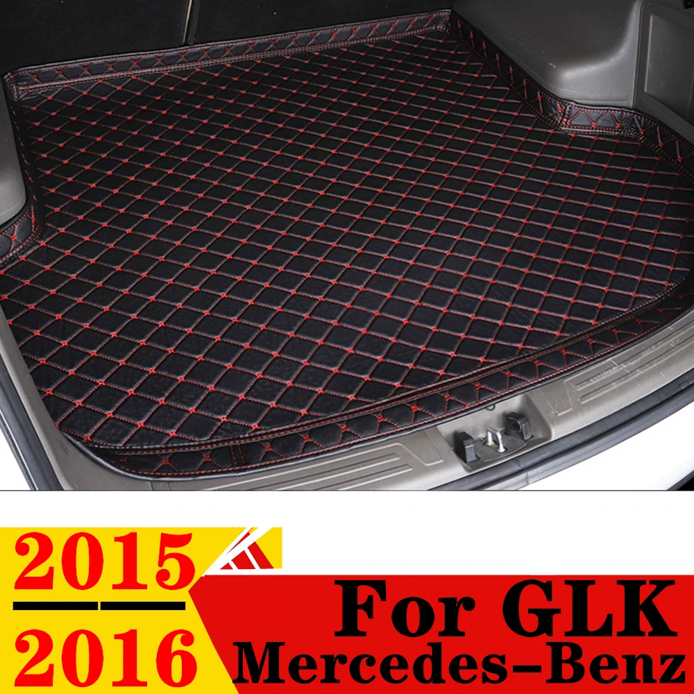 

Коврик для багажника автомобиля Mercedes-Benz GLK 2016 2015 XPE, кожаный задний багажник, коврик для багажа, задний подкладка для груза, защитный ковер