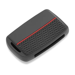 Premium Silicone Car Key Cover - Stylish Protective Sleeve (Black)