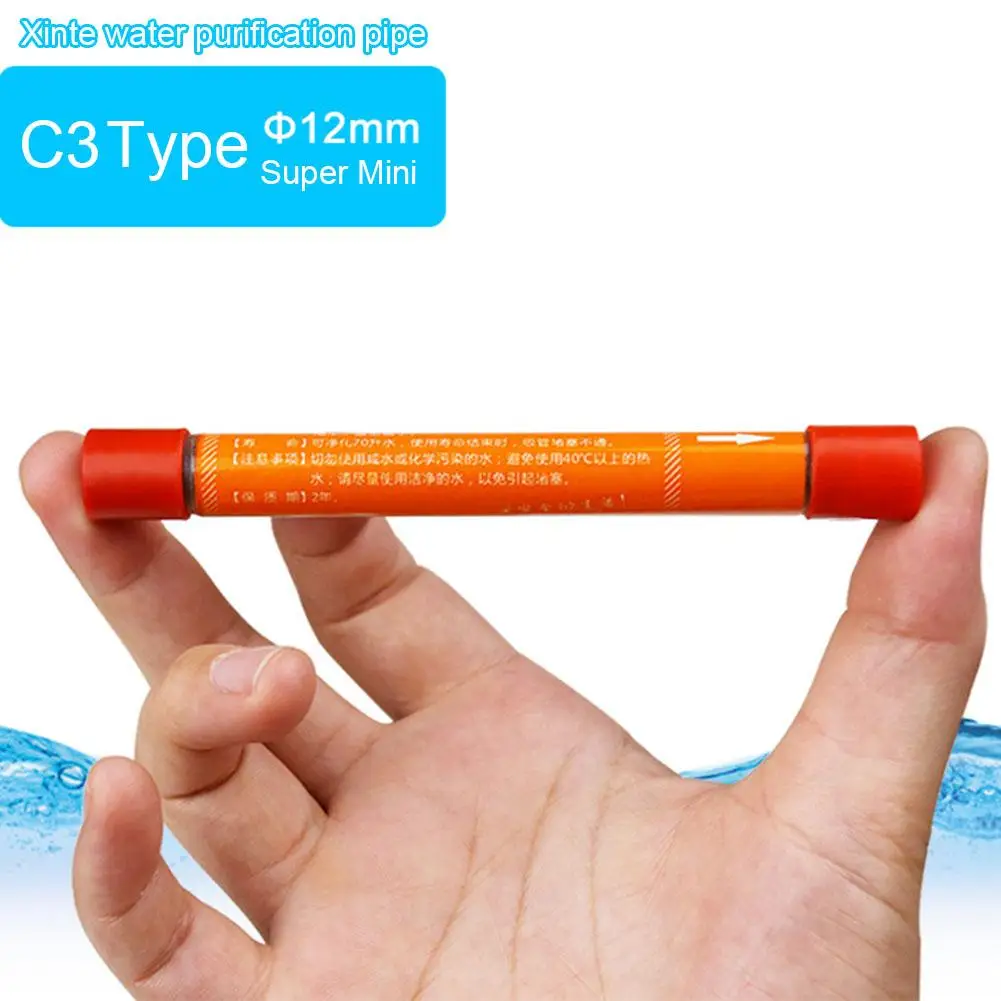 Water Purification Straw Pen Shaped Outdoor Water Purifier Compact Portable Straw Filter Lightweight for Outdoor Travel
