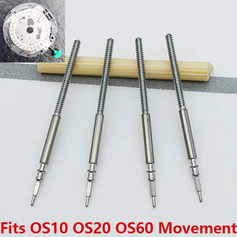 Quartz Movement Watch Crown Stem Parts - 2/4 PCS Set