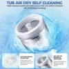 Portable Washing Machine, 20Lbs Capacity Full-Automatic Portable Washer, 2.8Cu.ft Washer and Dryer Combo with Drain Pum 5
