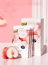  30pcs/box Peach Niacinamide Sleeping Mask Shrink Pore Brush Mask Moisturizing Disposable Mask Skin Care Improve Roughness Skin 