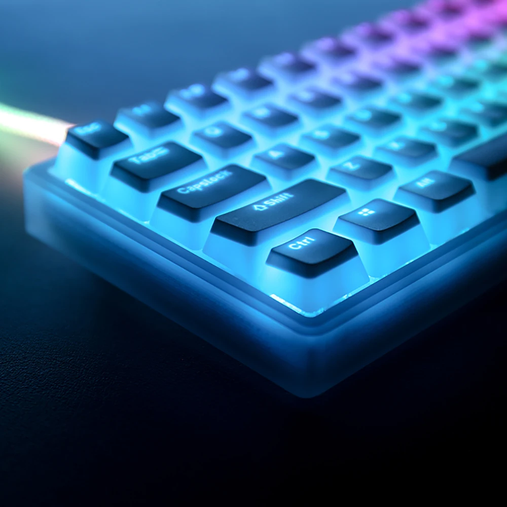Yunzii Pudim Teclado Mecânico Gaming Tiro Duplo Pbt Oem Perfil Keycap Interruptor Cereja Gateron mx Pudim 117 Chaves - Imagem 3