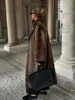 Fashion Warm Fluffy Faux Fur Coats For Women Elegant Thicken Lapel Long Sleeve Short Jackets New Vintage High Street Coat 2024 3