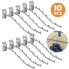 10 Pcs Waterfall Clothes Display Curved Hook for Wall 1