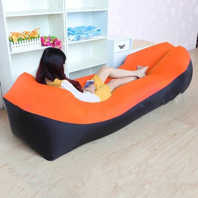 Premium Outdoor Inflatable Air Sofa Bed - Lazy Bag Beach Lounger, 240x70cm