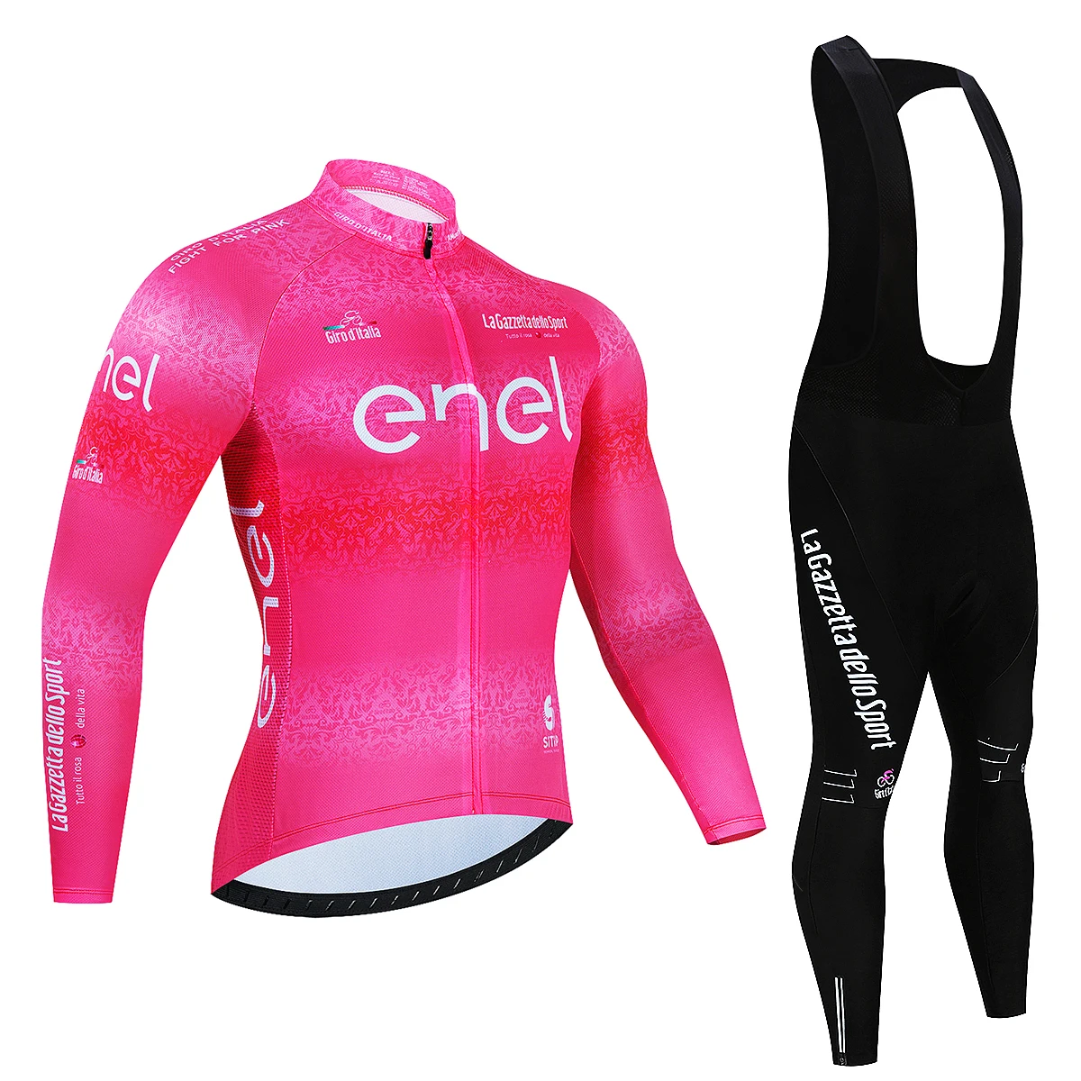 Tour Giro D'italia Pink Cycling Set Long Sleeve Mountain Bike Clothes Wear  Maillot Ropa Ciclismo Racing Bicycle Cycling Clothing - Cycling Sets -  AliExpress