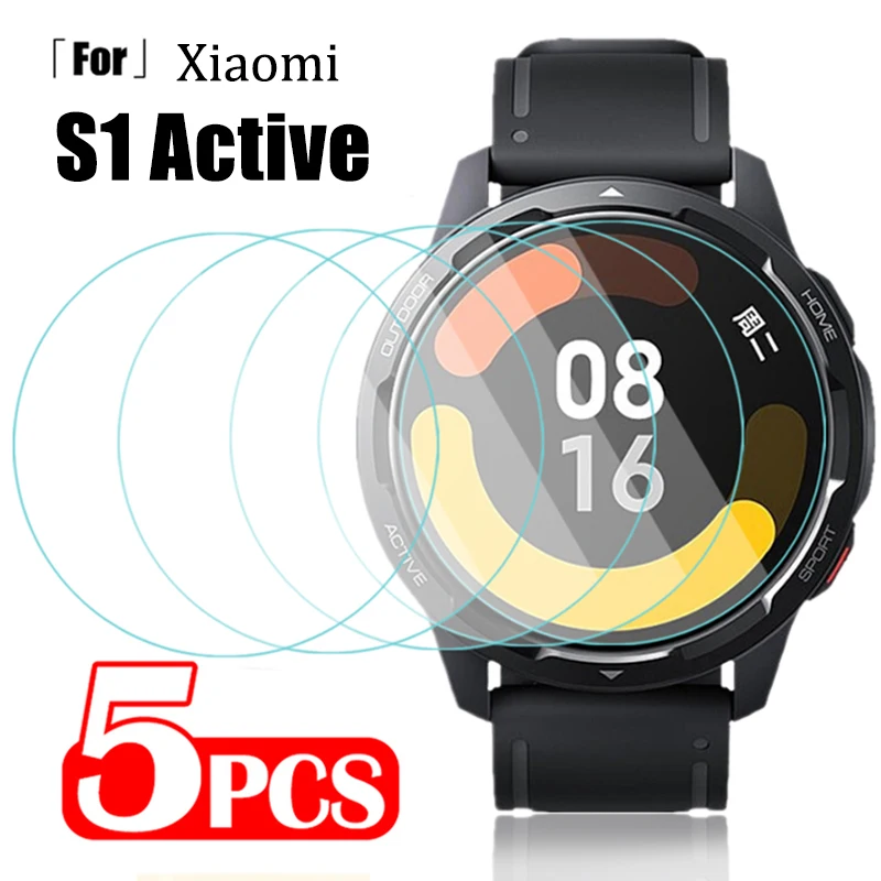 

Clear Tempered Glass Protective Films For Xiaomi Watch S1 Active Smartwatch Anti-scratch HD Screen Protectors Film Accessories