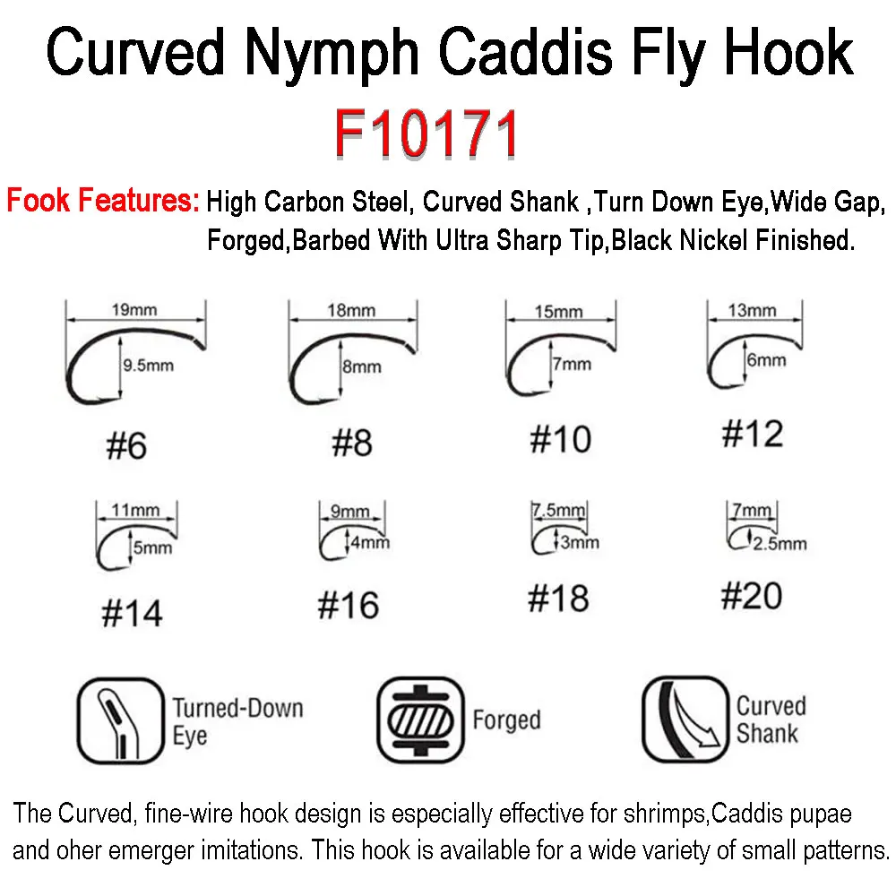 240Pcs Barbless Fly Tying Hooks - Trout Fishing Hooks Assortment With Storage Box