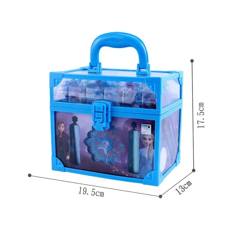 Disney girls Frozen 2 real Beauty Toys Makeup Box Set Girl Princess Elsa Anna Pretend Play Children Kids Birthday Gift 3