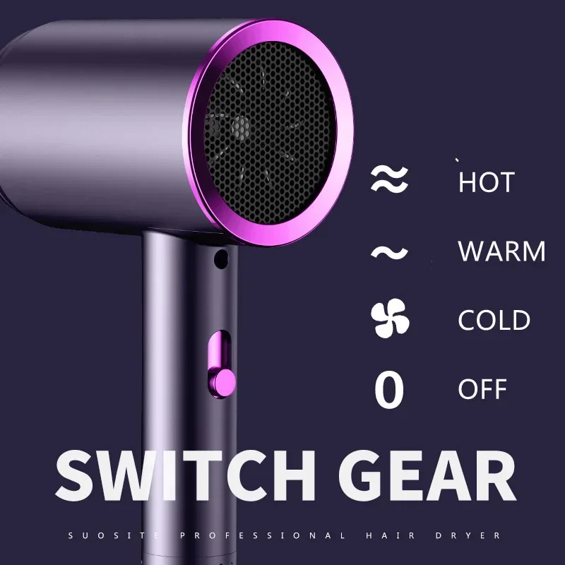 XIAOMI Hair Dryer High-speed Blue Light Negative Ion Hair Dryer Low Noise Adjustable Quick Drying Suitable For Home Salons 6