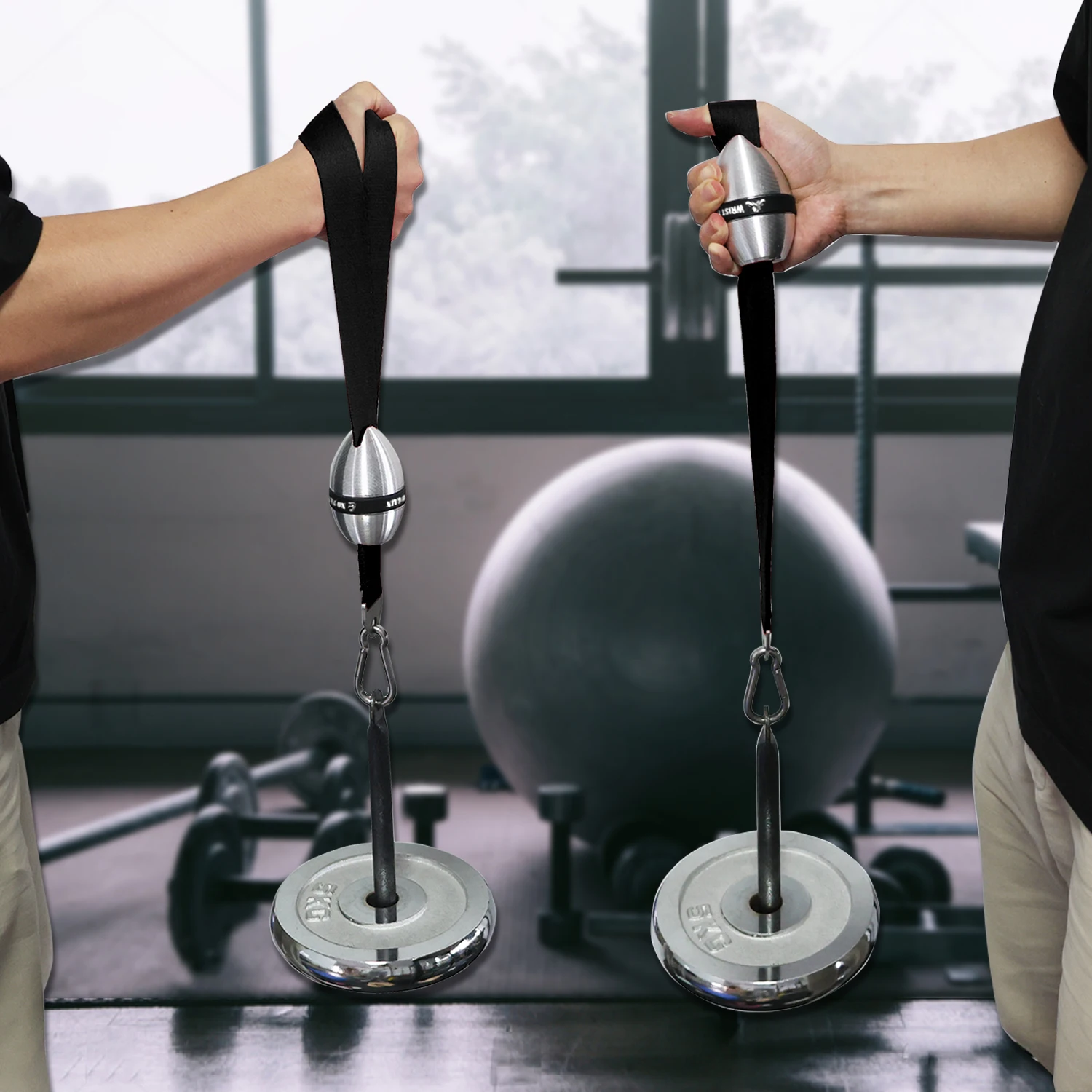 Aluminum Alloy Elliptical Wrist Ball Trainer Durable Forearm & Grip Strength Exerciser Pronation & Supination Training arm muscle trainer