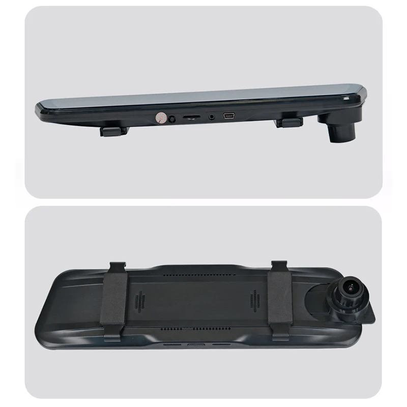 9.66-Inch 1080P HD Streaming Rearview Mirror Dashcam Car DVR Touch Screen Video Recorder Front And Rear Night Vision Dashcam