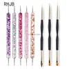 New 2025 Multiple nail art nail brush Design Tip Drawing Carving Dotting Nail Pen Builder Flat Liner Acrylic Gel Polish Manicure 2