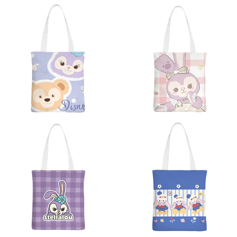 Kawaii Disney аниме периферийная простая и свежая Stellalou Duffy Холщовая Сумка через плечо