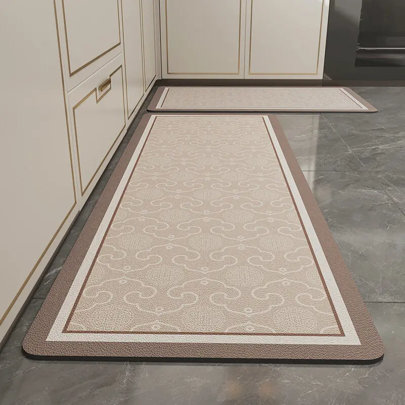 

Kitchen floor mat anti-slip door mat home absorbent anti-oil rug wear-resistant anti-dirty kitchen mat non-slip kitchen carpet