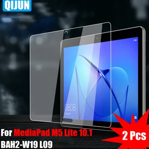 Tablet Tempered glass film For Huawei MediaPad M5 Lite 10.1" Scratch explosion Proof Anti fingerprint 2 Pcs BAH2-W19 BAH2-L09