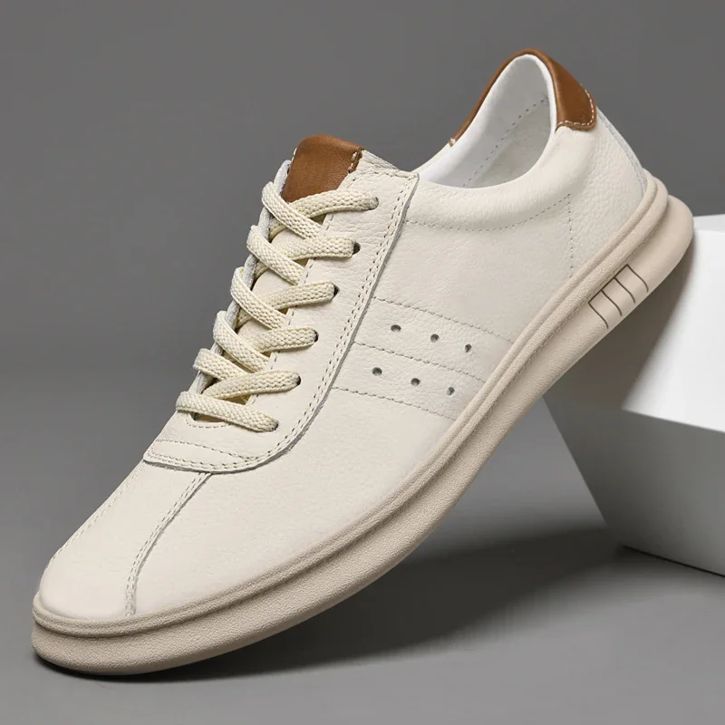 Luxury Brand Men Shoes Tenis Masculino Lace Up Sneakers Man Genuine Leather Casual Shoes For Men Comfortable Walking Board Shoes 3