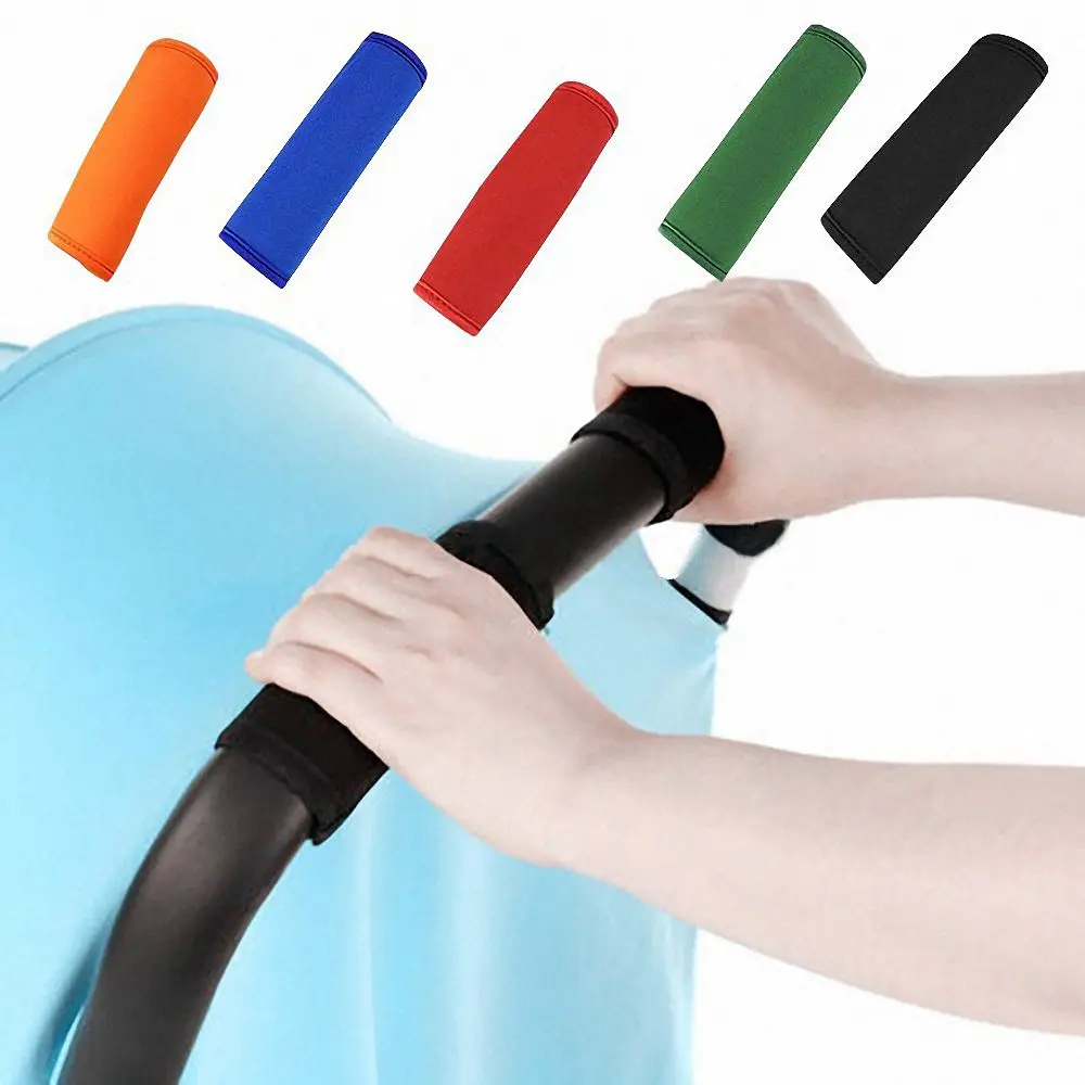 

2Pcs Baby Stroller Handle Cover Waterproof PushTube Cart Sleeve Stroller Armrest Suitcase Cover Protector Stroller Accessories
