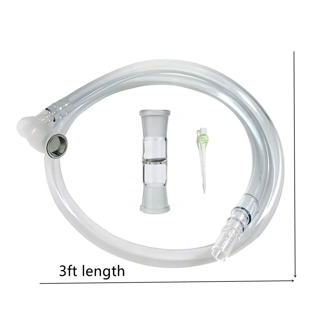 Hookah Accessories 3Ft Length Silicone Whip tubing Glass Cyclone Bowl Kit Extreme Q Accessories