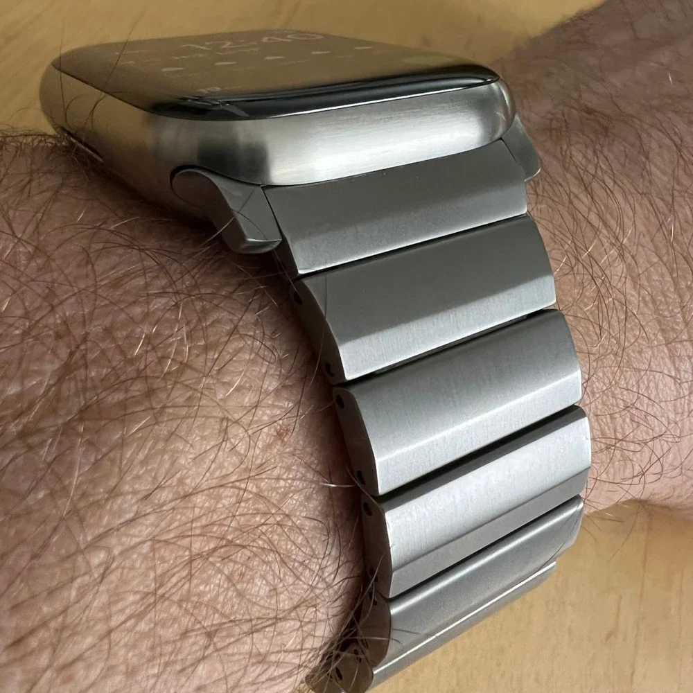 Luxury Titanium Band For Apple Watch Ultra 2 49mm 45 41 44 40 42MM Men Business Strap For iWatch Series 9 8 7 6 SE 5 4 Bracelet