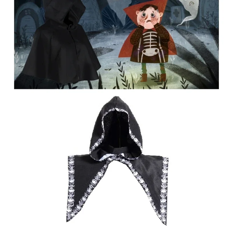 

Halloween Witch Cosplay Props Daily Wear Costume Hooded Cape Hat Unisex Halloween Men Women Medieval Costume Cloak Hat