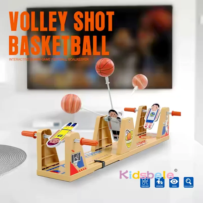 Interactive Desktop 2 Player Battle Soccer Shot Board Basketball Game Kids Learning Table Toy Family Party Game Christmas Gift 2