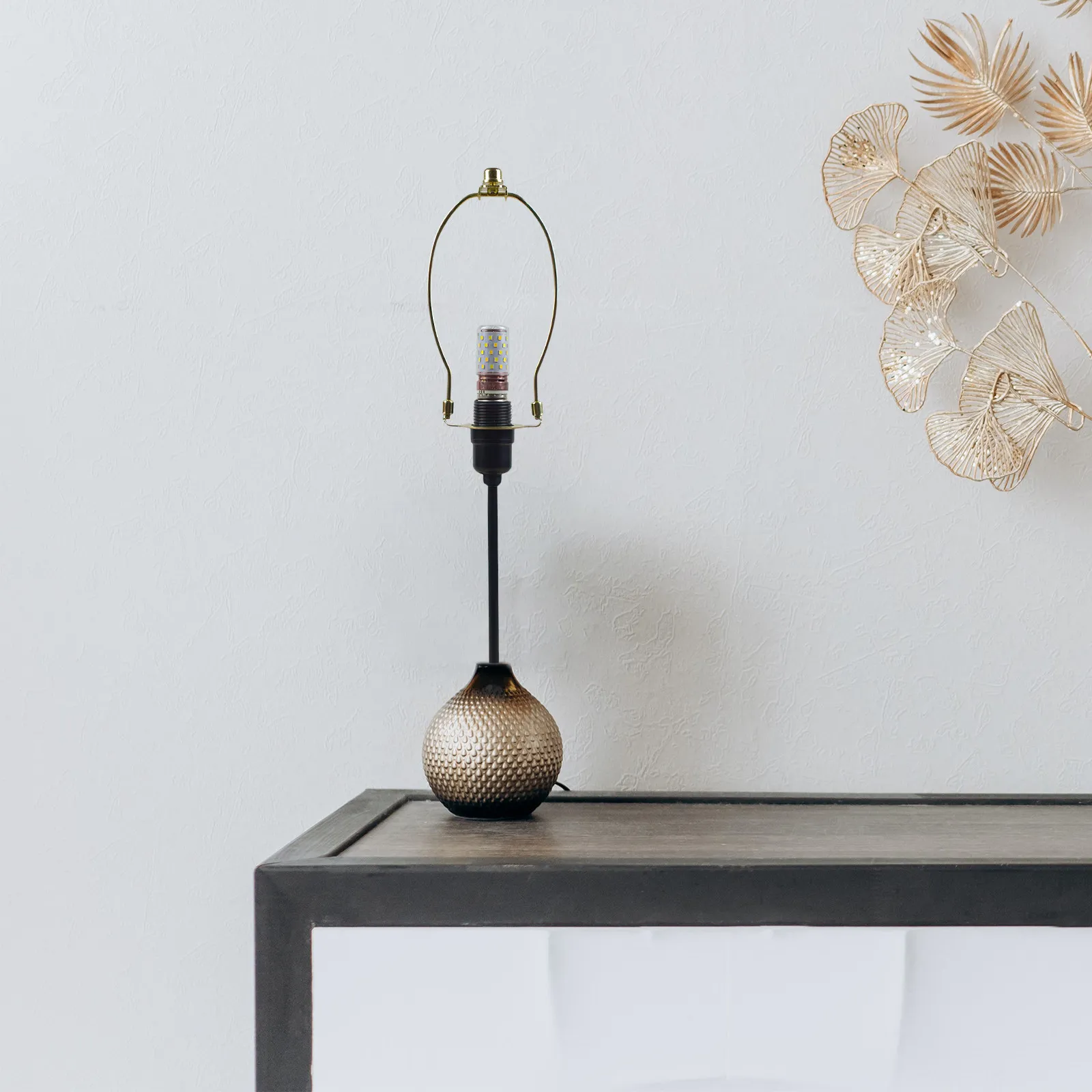 램프 하프 내구성 철 램프 쉐이드 홀더 테이블 플로어 라이트 교체 용 DIY 브래킷 램프 부품 키트 램프 쉐이드 어댑터