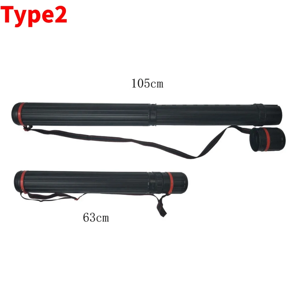 Arrow Quiver Archery Bag Adjustable Telescopic Tube Shoulder Arrow Back Bag  Quiver Case Holder For 30pcs