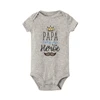 Papa Is My Hero Spanish Printed Baby Bodysuit Infant Short Sleeve Jumpsuit  Boys Girls Dad Birthday Father's Day Outfit Clothes 3