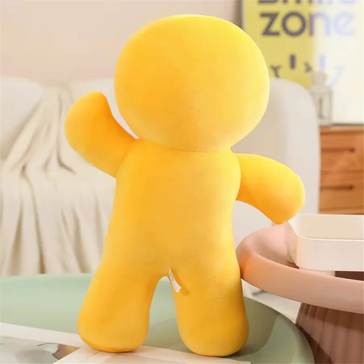M15KKawaii Gingerbread Man Plush Doll Sofa Decoration Cute Cookie Man Stuffed Toy Gift 18cm