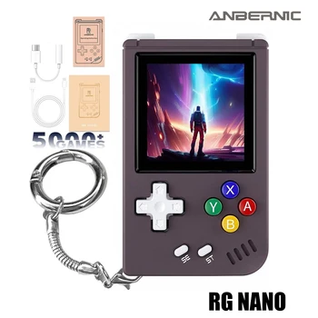 ANBERNIC-consola de juegos portátil G Nano, videoconsola Retro de aleación de aluminio, reproductor de música CNC, 1,54 pulgadas, IPS