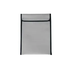 Ultimate Fireproof & Waterproof Faraday Bag: Anti - Hacking Signal Blocking Pouch for Secure Device Storage (Grey - 38x28cm)