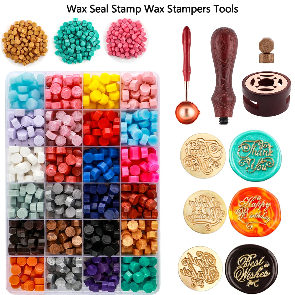 Wholesale Wax Seal Stamp Set Lacquered Stamp Sealing Wax Kit For Envelope  Wedding Invitation DIY Scrapbook Wax Stampers Tool New - AliExpress