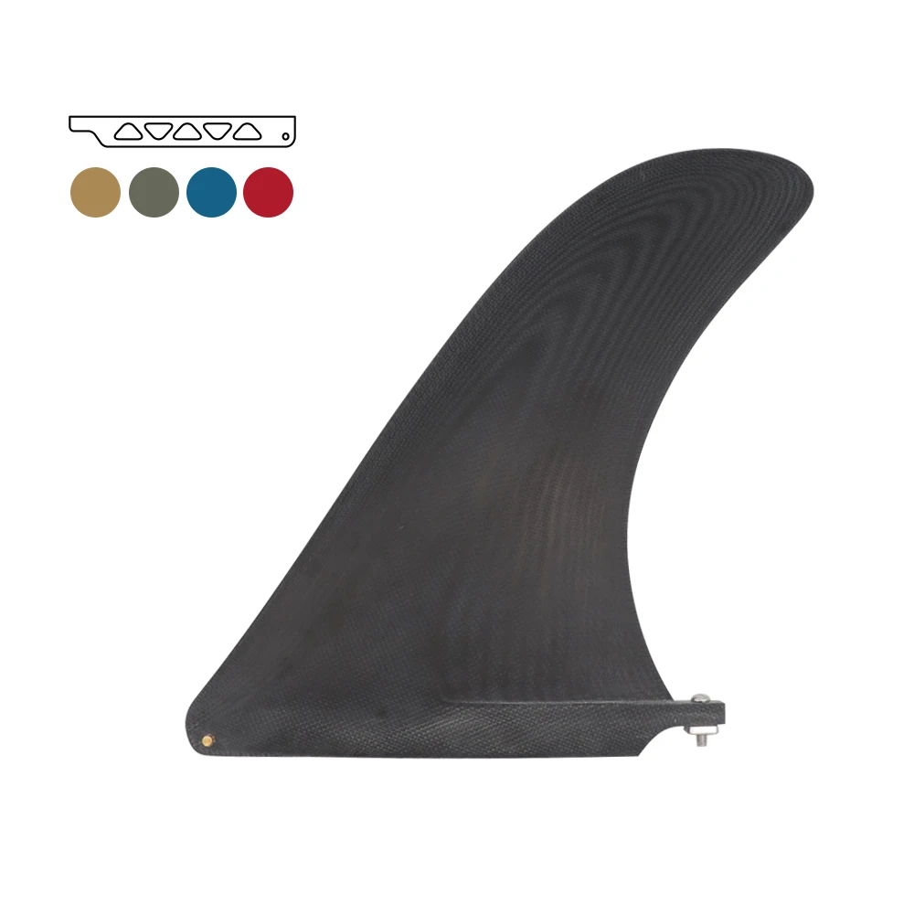 

Surf Fins Surfboard Fins Fiberglass 10Inch Center Fiberglass Single Fin For Longboard Surf Accessory